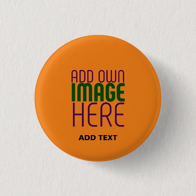MODERNE EDITABLE DUNK ORANGE IMAGE-TEMPLATE BUTTON (Vorderseite)