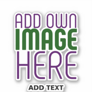 MODERNE EDITABLE EINFACHE, KLARE BILDTEXTVORLAGE AUFKLEBER