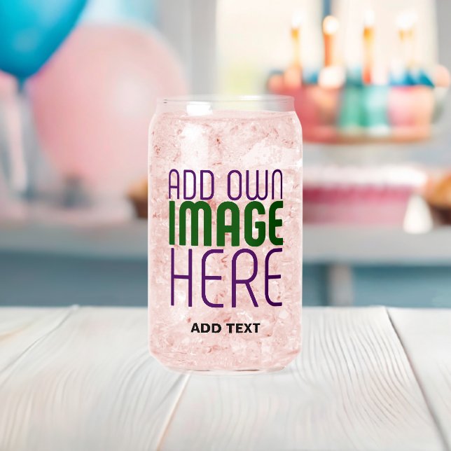 MODERNE EDITABLE EINFACHE, KLARE BILDTEXTVORLAGE DOSENGLAS (Insitu (Baby Party))