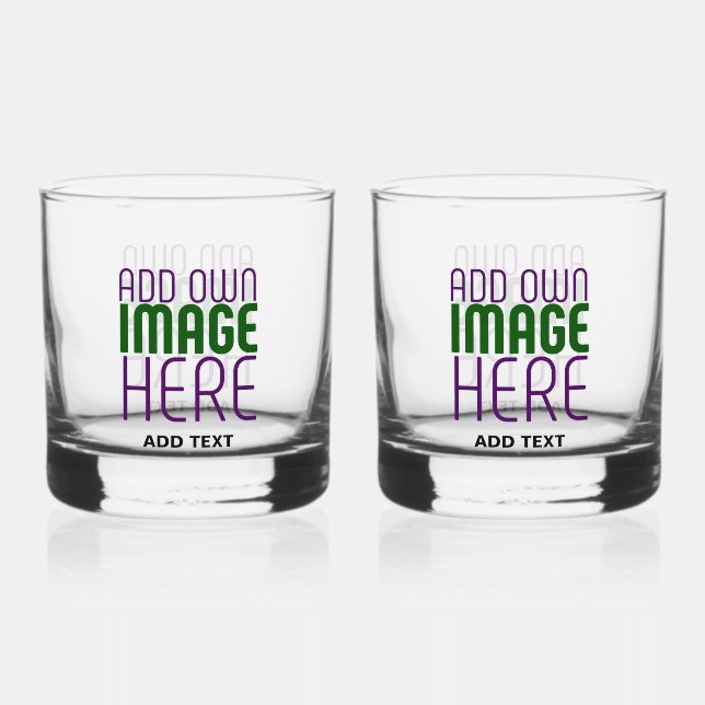 MODERNE EDITABLE EINFACHE, KLARE BILDTEXTVORLAGE WHISKYGLAS (Vorderseite)