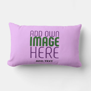 MODERNE EDITABLE EINFACHE MAUVE BILDERTEMPLATE KISSEN FÜR DRAUßEN