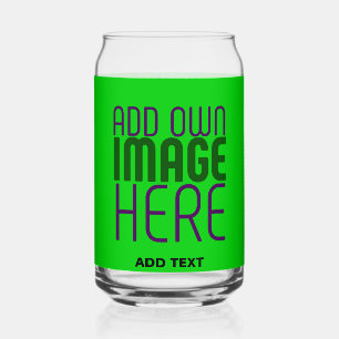 MODERNE, EDITABLE LIME GREEN BILDTEXTVORLAGE DOSENGLAS