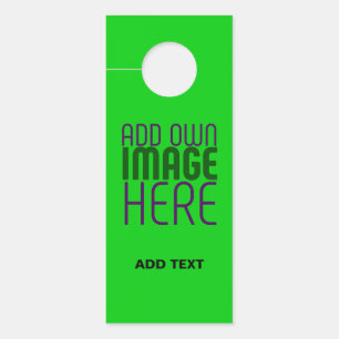MODERNE, EDITABLE LIME GREEN BILDTEXTVORLAGE TÜRANHÄNGER