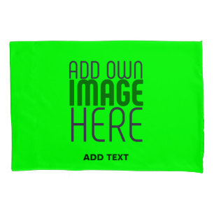 MODERNE, EDITABLE NEON GREEN IMAGE TEMPLATE KISSENBEZUG
