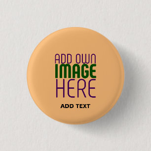 MODERNE EDITABLE PEACH ORANGE IMAGE TEMPLATE BUTTON