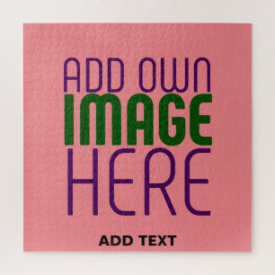 MODERNE, EDITABLE SALMON PINK BILDTEMPLATE