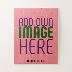 MODERNE, EDITABLE SALMON PINK BILDTEMPLATE