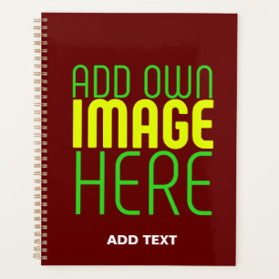 MODERNE ÉDITABLE SIMPLE OXBLOOD IMAGE MODÈLE TEXTE