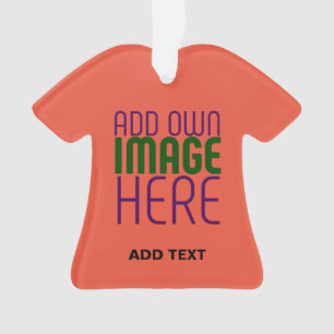 MODERNE EDITABLE TOMATO RED IMAGE TEXT TEMPLATE ORNAMENT