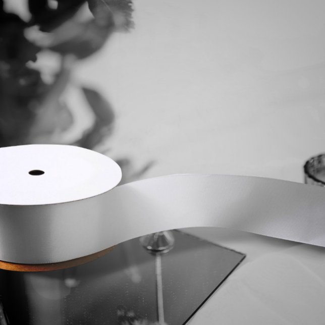 Moderne Ei Muschel White Wedg Satinband (elegant egg shell white wedding gift wrapping ribbon)