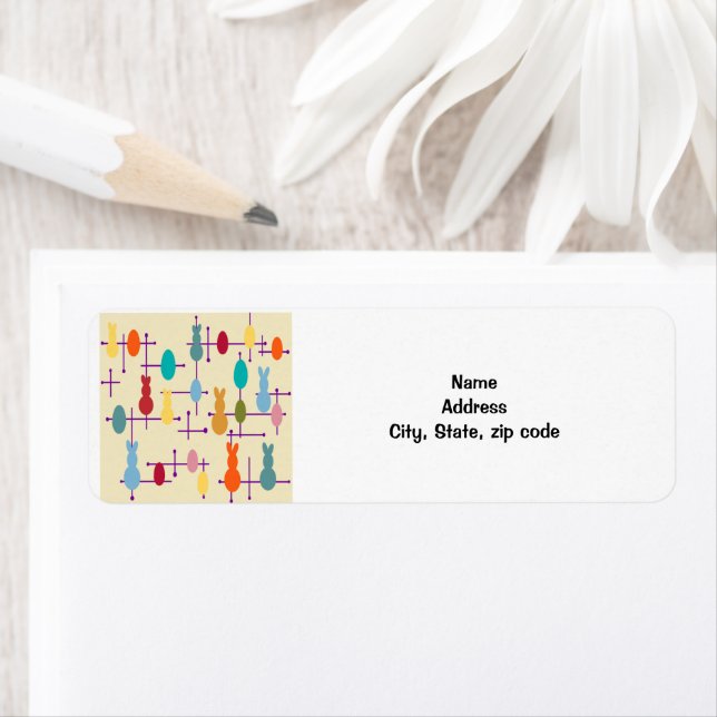 Moderne Eier und Bunnies des Mittelalters (Insitu)