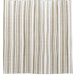 Moderne, einfach Minimalistisch gestreift Duschvorhang