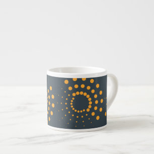 Moderne, einfache, abstrakte geometrische Musterku Espressotasse