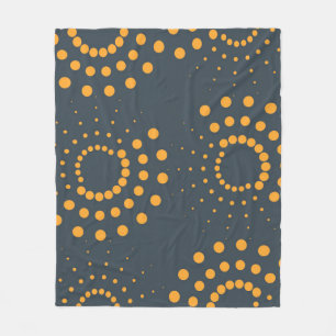 Moderne, einfache, abstrakte geometrische Musterku Fleecedecke