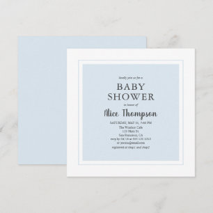 Moderne einfache Babydusche Einladung