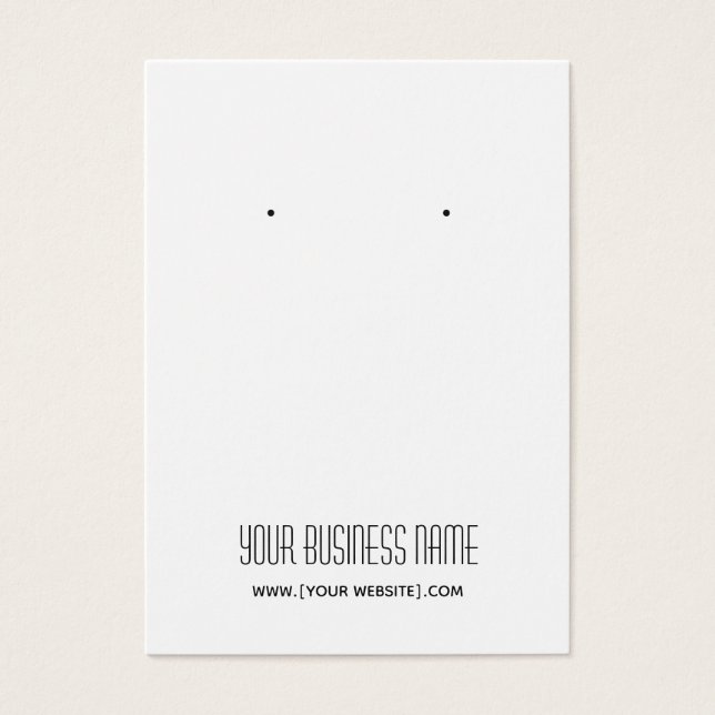 Moderne, einfache, benutzerdefinierbare Earring Di (Vorderseite)