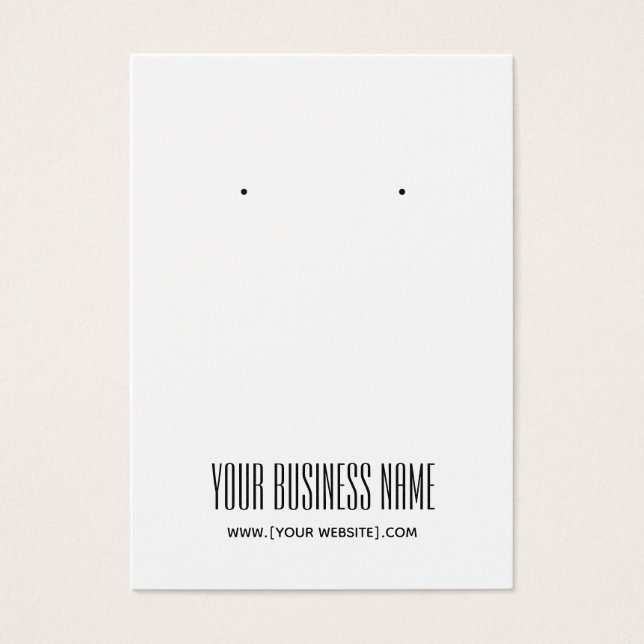 Moderne, einfache, benutzerdefinierbare Earring Di (Vorderseite)