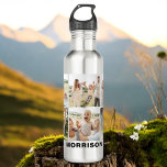 Moderne, einfache, benutzerdefinierte 6-FotoCollag Edelstahlflasche<br><div class="desc">Bleibe mit unserer modernen, einfachen 6 Foto Collage Water Flasche nach Maß! Personalisieren Sie diese schlanke und langlebige Flasche mit sechs Ihrer Lieblings-Fotos und schaffen Sie so ein einzigartiges und aussagekräftiges Design. Er ist aus BPA-freien Materialien gefertigt und verfügt über einen sicheren, verschüttungssicheren Deckel und einen bequemen Tragegriff. Diese Wasserflasche...</div>