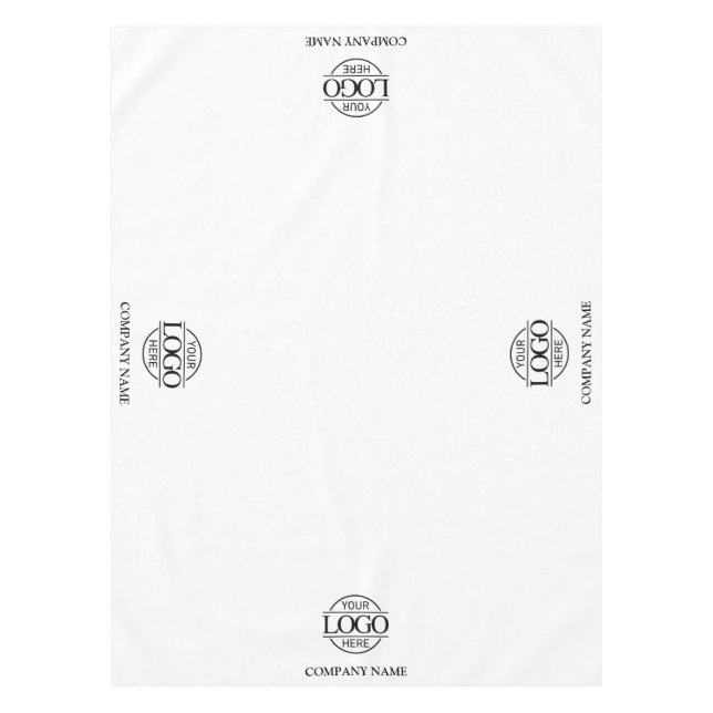 Moderne einfache benutzerdefinierte Geschäftslogo- Tischdecke (Vorderseite)