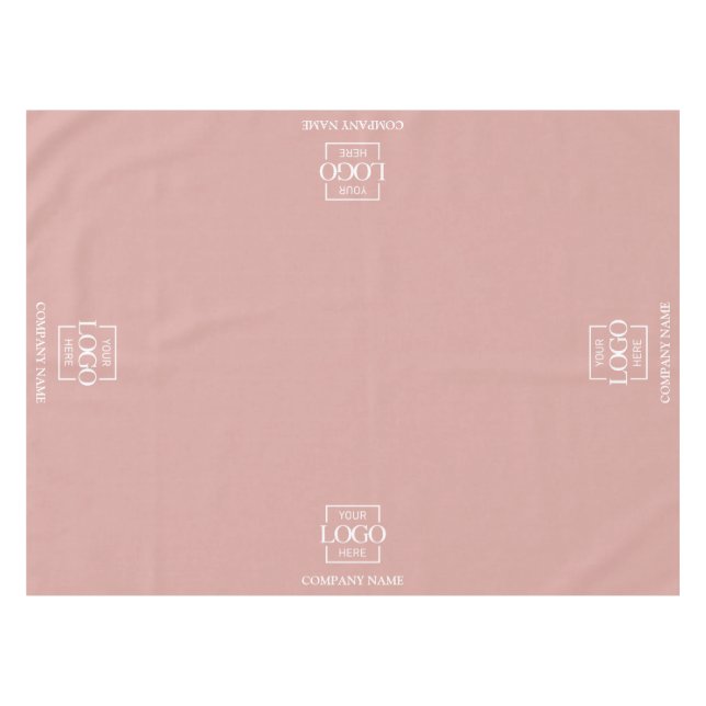 Moderne einfache benutzerdefinierte Geschäftslogo- Tischdecke (Vorderseite (Horizontal))