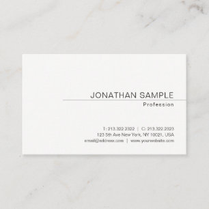 Moderne, einfache Berufliche Vorlage Visitenkarte