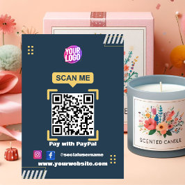 Moderne, einfache Bezahlung Sockelschild