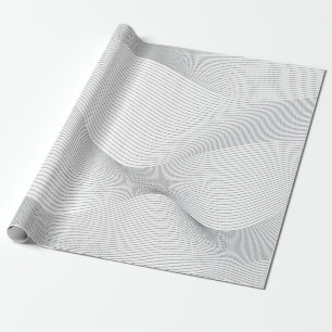Moderne, einfache, coole, abstrakte Bewegungs-Well Geschenkpapier