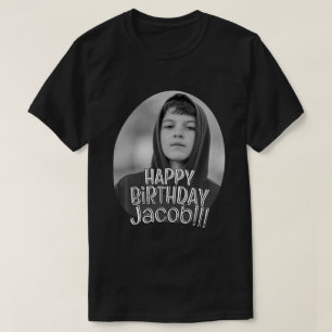 Moderne einfache coole benutzerdefinierte Foto-Geb T-Shirt