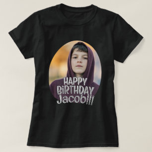 Moderne einfache coole benutzerdefinierte Foto-Geb T-Shirt