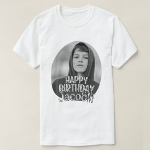 Moderne einfache coole benutzerdefinierte Foto-Geb T-Shirt