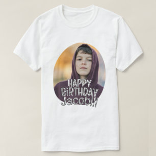 Moderne einfache coole benutzerdefinierte Foto-Geb T-Shirt