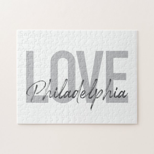 Moderne, einfache, coole Design-Liebe Philadelphia (Horizontal)