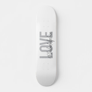 Moderne, einfache, coole Design-Liebe Philadelphia Skateboard