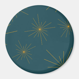 Moderne, einfache, coole, trendige Lichtabstraktio Magnet