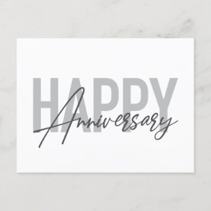 Moderne, einfache, coole Typografie Alles Gute zum Postkarte