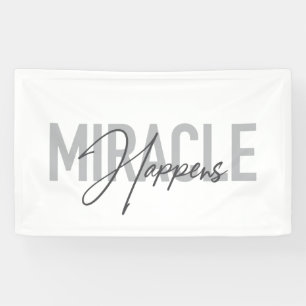 Moderne, einfache, coole Typografie Das Wunder ges Banner