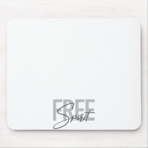 Moderne, einfache, coole Typografie des Freien Gei Mousepad
