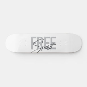 Moderne, einfache, coole Typografie des Freien Gei Skateboard
