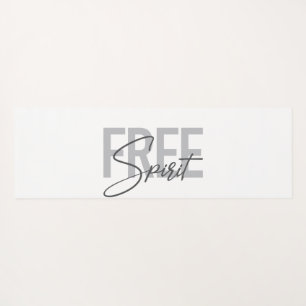 Moderne, einfache, coole Typografie des Freien Gei Yogamatte