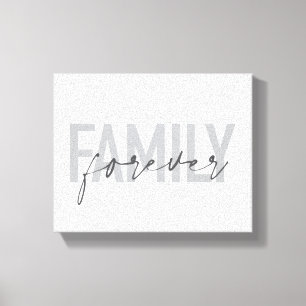 Moderne, einfache, coole Typografie-Familie für im Leinwanddruck