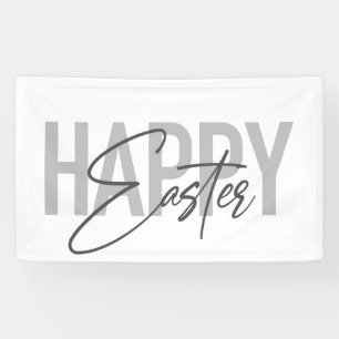 Moderne, einfache, coole Typografie Happy Oaster Banner