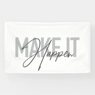Moderne, einfache, coole Typografie macht es mögli Banner