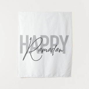 Moderne, einfache, coole Typografie von Happy Rama Wandteppich