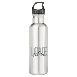 Moderne, einfache, coole, urbane Design Liebe Detr Edelstahlflasche