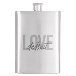 Moderne, einfache, coole, urbane Design Liebe Detr Flachmann