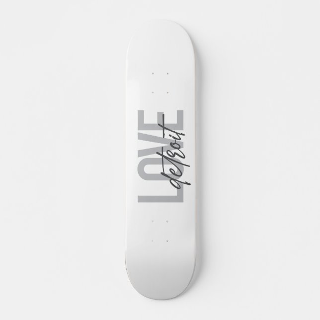Moderne, einfache, coole, urbane Design Liebe Detr Skateboard (Vorne)
