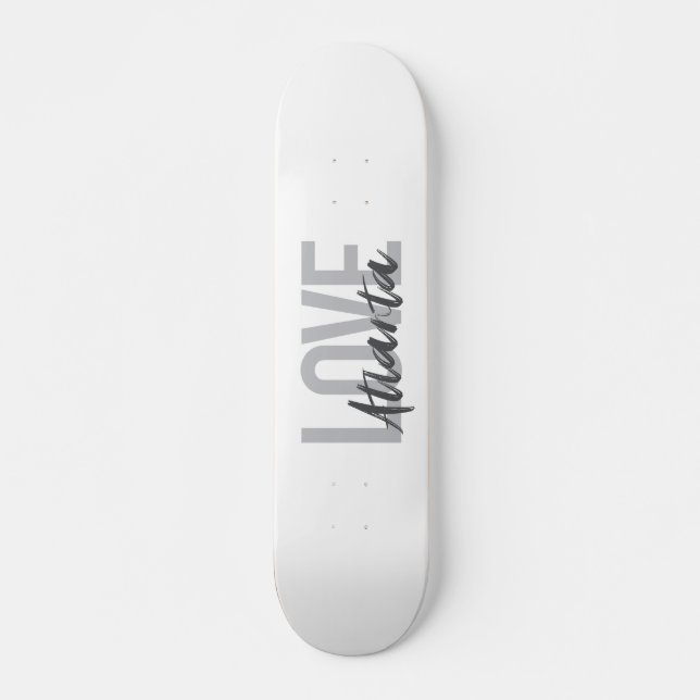 Moderne, einfache, coole, urbane Liebe Atlanta Skateboard (Vorne)