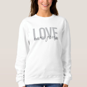 Moderne, einfache, coole, urbane Liebe New Jersey Sweatshirt