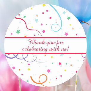 Moderne einfache Dankeschön für die individuelle B Runder Aufkleber