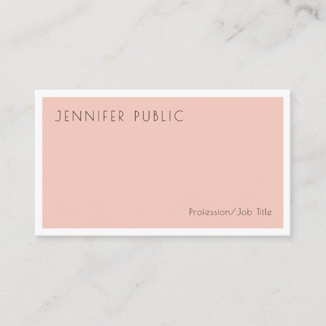 Moderne, einfache Designvorlage Visitenkarte (Vorderseite)